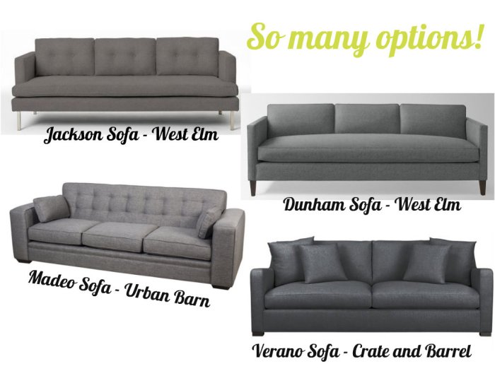 Sofa Options